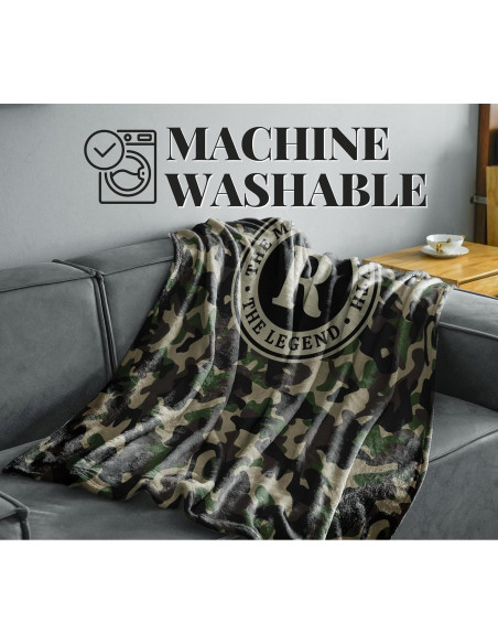 Manta de Franela Personalizada Camuflaje Huglanket 127x165cm