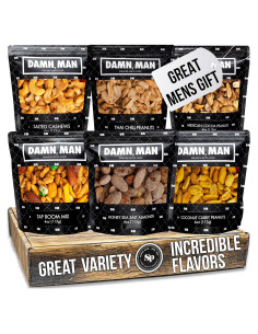 Caja de Regalo Gourmet de Nueces Sugar Plum 680g - 6 Sabores Únicos