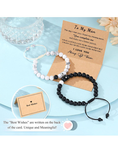 Anillos y Pulseras de Pareja Sol y Luna Ajustables