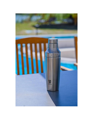 Juego de Coctelera Híbrida Magcheer 30 oz Acero Inoxidable Plata