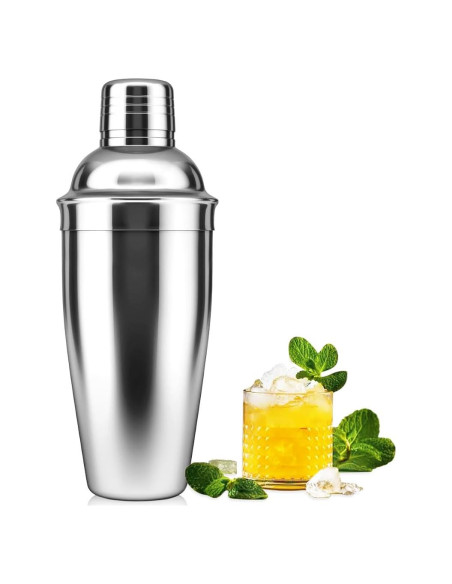 Shaker de cóctel NewGF 700 ml con colador y jigger