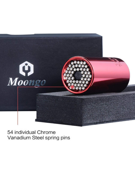 Socket Universal MoongoTool - Regalo Ideal para Papá 6.35-19.05 mm