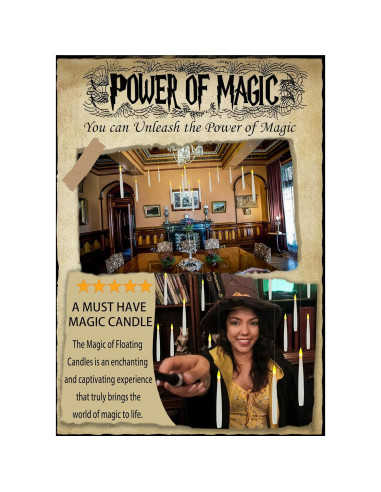 Juego de 20 Velas Flotantes LED JMTONE con Varita Mágica