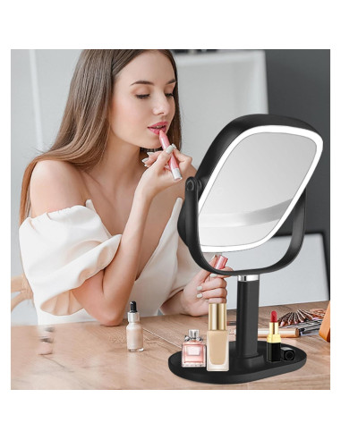 Espejo de Maquillaje Iluminado Vanmirr 21.6 cm 1x/10x Ajustable