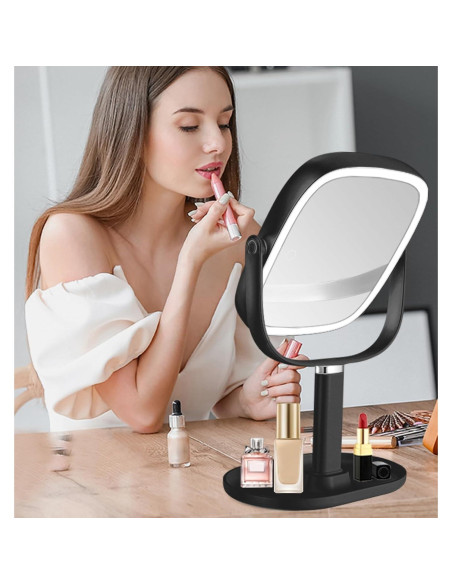 Espejo de Maquillaje Iluminado Vanmirr 21.6 cm 1x/10x Ajustable