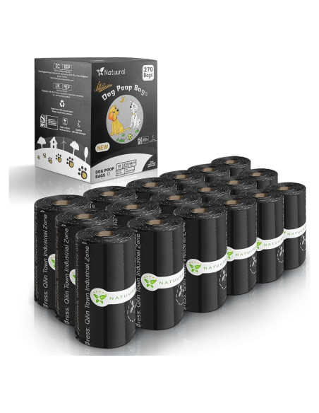 Bolsas Compostables para Perros Natuural 270 Unidades 18 Rollos