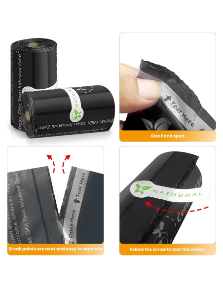 Bolsas Compostables para Perros Natuural 270 Unidades 18 Rollos