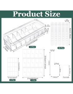 Caja Organizadora de Cables ProSuites 3 Pcs Transparente 26x10x6 cm 2