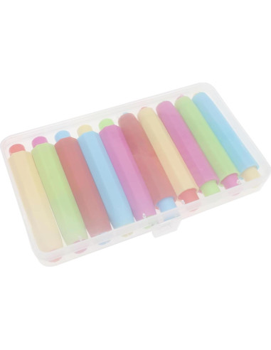 10 Sujetadores de Tiza de Plástico OZXNO Multicolor 9.5 cm