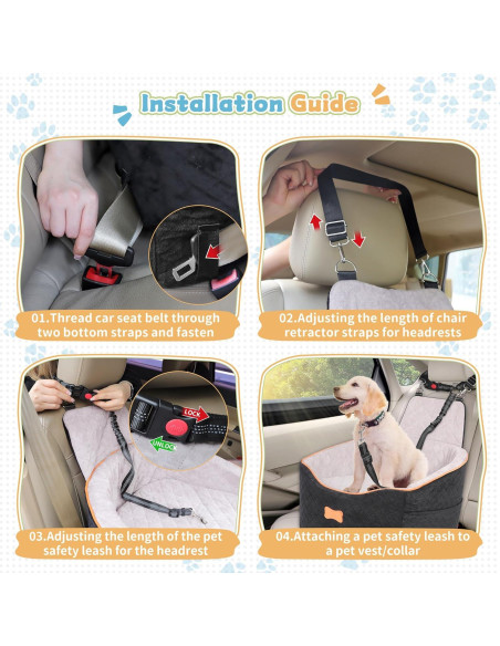 Asiento Elevador para Perros COCASES Ajustable 42.93x18.99cm