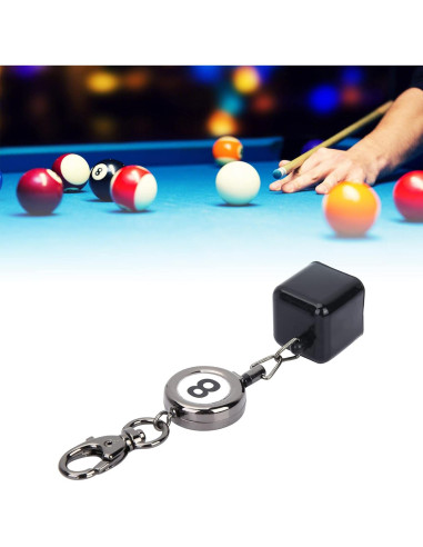 Soporte de Tiza para Taco de Billar KooingTech 2 en 1 Retráctil