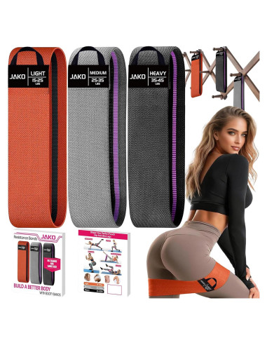 Set de Bandas de Resistencia JAKO para Ejercicio - 3 Niveles