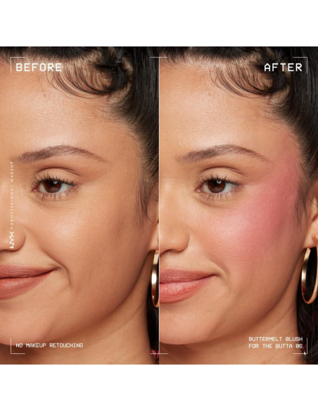 Rubor en Polvo NYX Buttermelt 4.8g - Vegano y Resistente