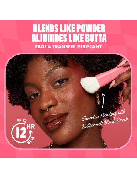 Rubor en Polvo NYX Buttermelt 4.8g - Vegano y Resistente