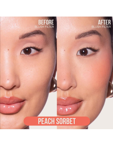 Rubor Líquido Huda Blush Filter - Sorbete de Durazno 4.5 mL