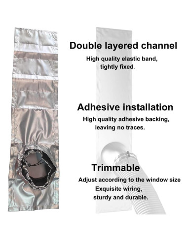 Kit de Ventilación de Ventana LIHONK para Aire Acondicionado - Tamaño L