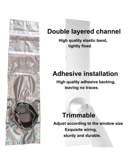 Kit de Ventilación de Ventana LIHONK para Aire Acondicionado - Tamaño L