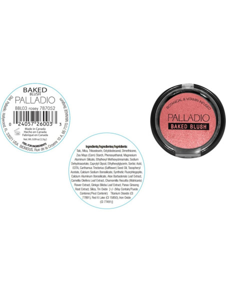 Rubor Horneado Palladio Rosado - Altamente Pigmentado 3.13g