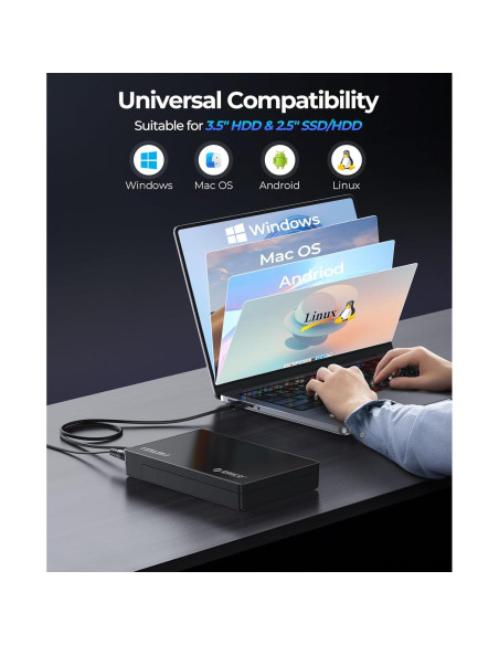 Caja Disco Duro Externo ORICO 3.5" SATA III USB 3.1 20TB