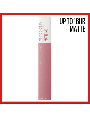 Set de Labiales Líquidos Maybelline Super Stay Matte Ink - Rosa y Rojo