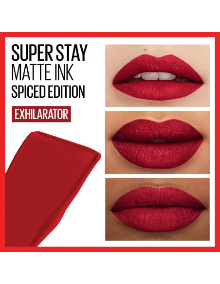 Set de Labiales Líquidos Maybelline Super Stay Matte Ink - Rosa y Rojo