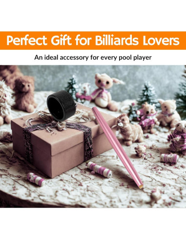 Soporte de Tiza de Aluminio Cru5h para Billar - Rosa