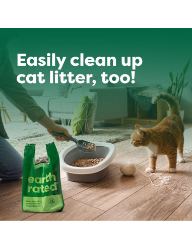 Bolsas para Excrementos de Perro Earth Rated, 120 Unidades, Extra Anchas, 100% a Prueba de Fugas