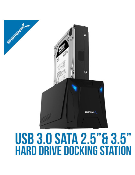 Estación de Acoplamiento SATA Sabrent EC-UBLB USB 3.0 2.5/3.5"