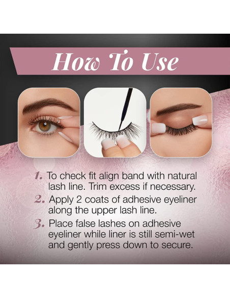 Pestañas Postizas Ardell Lash Contour 371 + Adhesivo DUO Negro