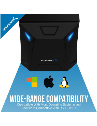 Estación de Acoplamiento SATA Sabrent EC-UBLB USB 3.0 2.5/3.5"