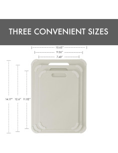 Conjunto de Tablas de Cortar Antideslizantes Dexas 3 Piezas 2