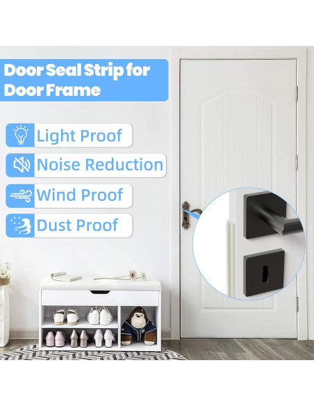 Tira de Sellado Autoadhesiva KAYLEINSTER 2Pcs 7.92m Negro