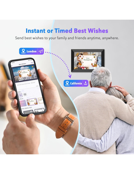 Marco de Fotos Digital WONNIE 10.1" IPS HD 32GB WiFi