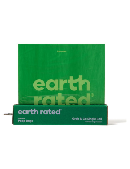 Bolsas de Poop para Perros Earth Rated, 100 Unidades Aroma Lavanda