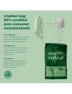 Bolsas de Poop para Perros Earth Rated, 100 Unidades Aroma Lavanda 2