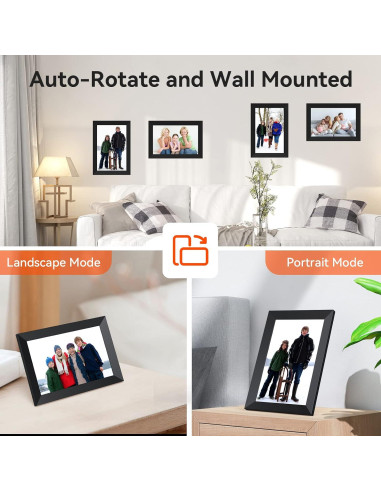 Marco de Fotos Digital 10.1" WiFi APOFIAL HD 1280x800