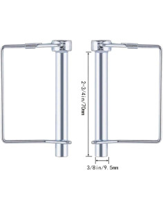 Paquete de 2 Pines de Acoplamiento Truleego 10x1.6cm Alta Resistencia 2