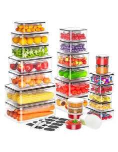 50 Contenedores de Almacenamiento Herméticos JSCARES - Apto Microondas