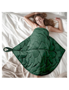 Manta con peso KAWBIYJ 3.18 kg 101.6x177.8 cm Verde