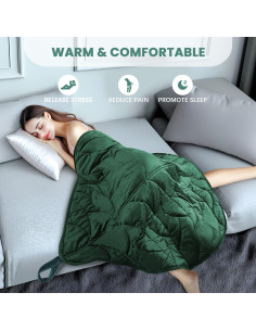 Manta con peso KAWBIYJ 3.18 kg 101.6x177.8 cm Verde 2