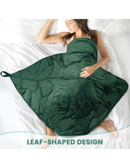 Manta con peso KAWBIYJ 3.18 kg 101.6x177.8 cm Verde