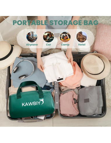 Manta con peso KAWBIYJ 3.18 kg 101.6x177.8 cm Verde