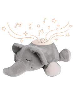 Máquina de Sonido Portátil PureBaby Elefante - Proyector de Estrellas