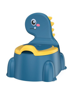 Asiento de Entrenamiento para Baño Jabaka Circle Dinosaurio Azul