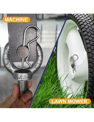 Kit de Pasadores de Cotter BONXAXK - 50 Pcs, 5 Tamaños