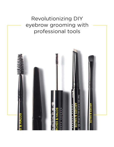 Lápiz de Cejas Arches & Halos Castaño - Vegano, Resistente a Manchas