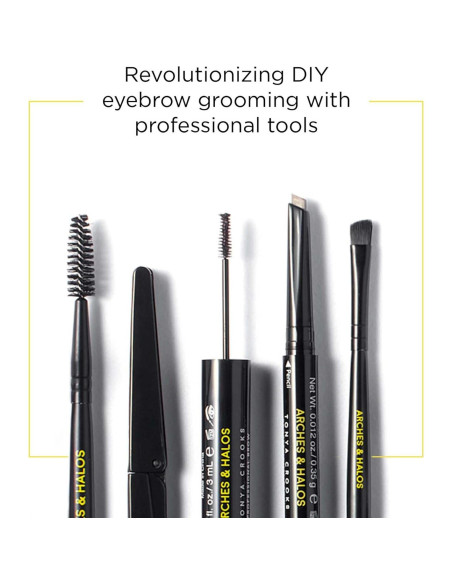 Lápiz de Cejas Arches & Halos Castaño - Vegano, Resistente a Manchas