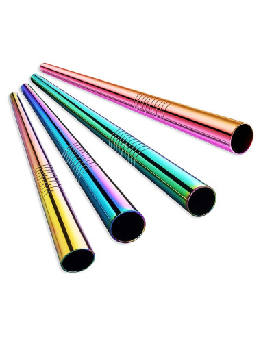 Pajitas de Metal Reutilizables ALINK 23 cm x 12 mm - 4 Unidades