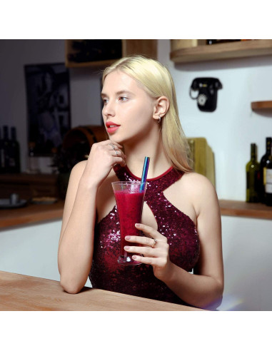 Pajitas de Metal Reutilizables ALINK 23 cm x 12 mm - 4 Unidades