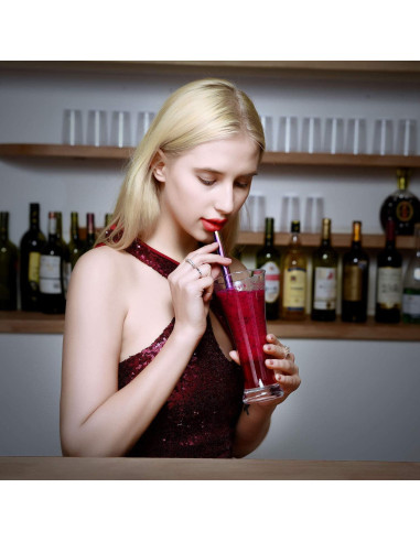 Pajitas de Metal Reutilizables ALINK 23 cm x 12 mm - 4 Unidades